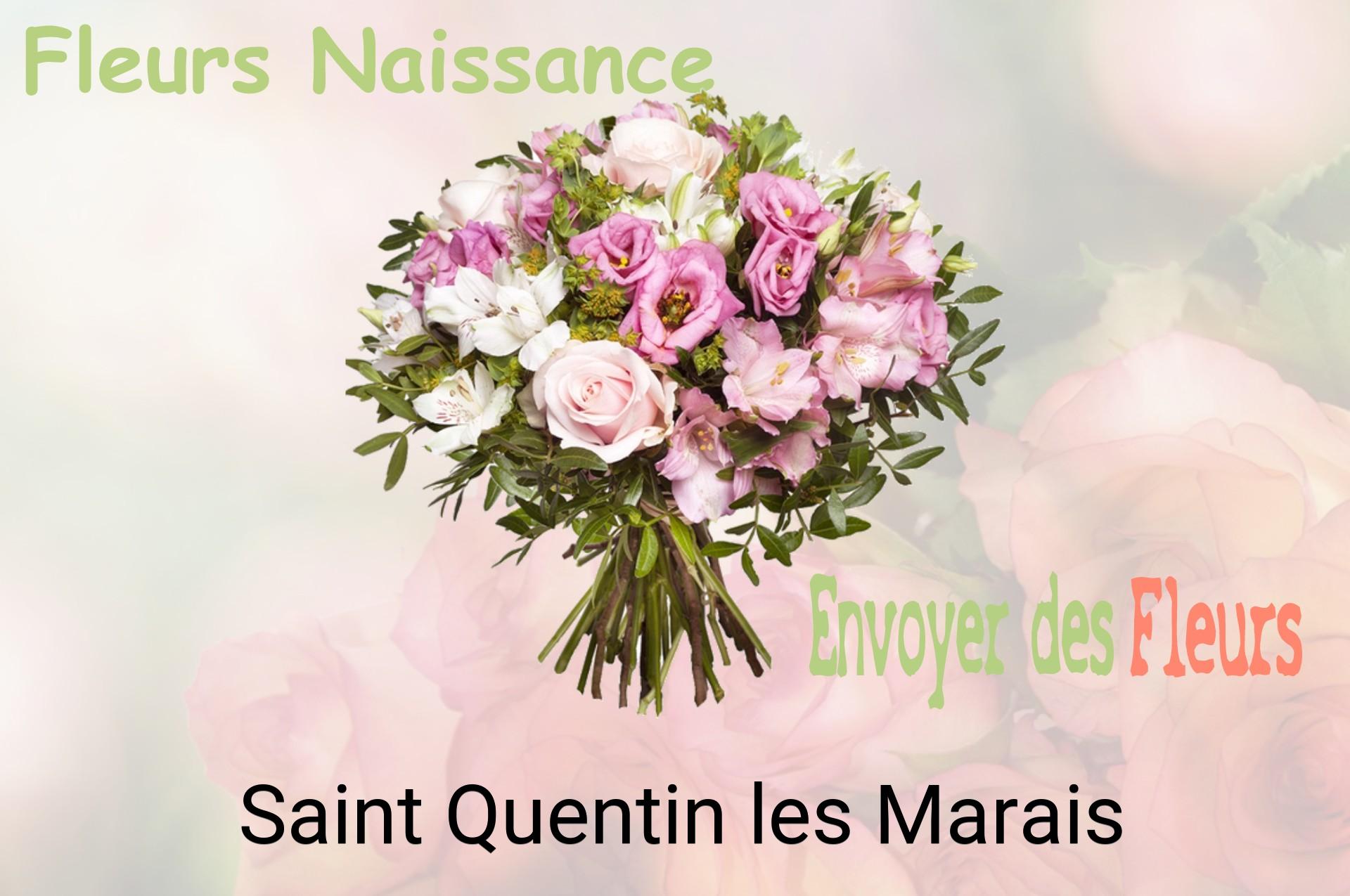 Bouquet de fleurs de naissance livré à Saint-Quentin-les-Marais